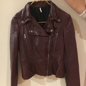 Free people leather jacket